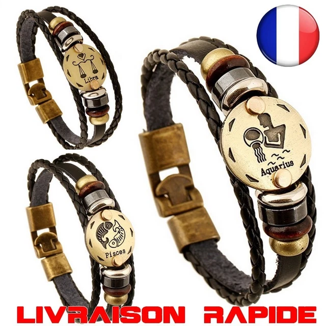 Montre pour hommes mode cuir noir bracelet spécial cadran Burlywood