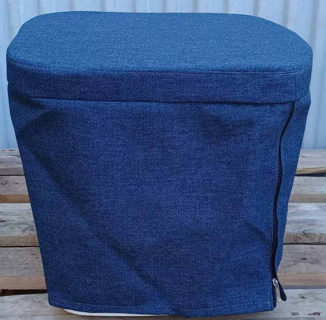 Stoffhocker blau für Thetford Porta Potti 145/345 mit Polster