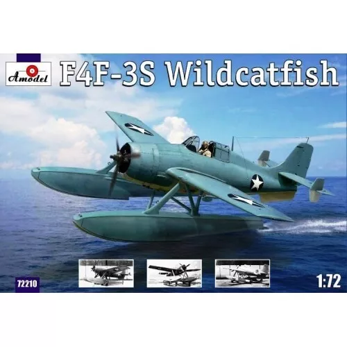 Amodel 72210 Plastic model airplane kit 1:72 F4F-3S «Widcatfish» USAF floatplane