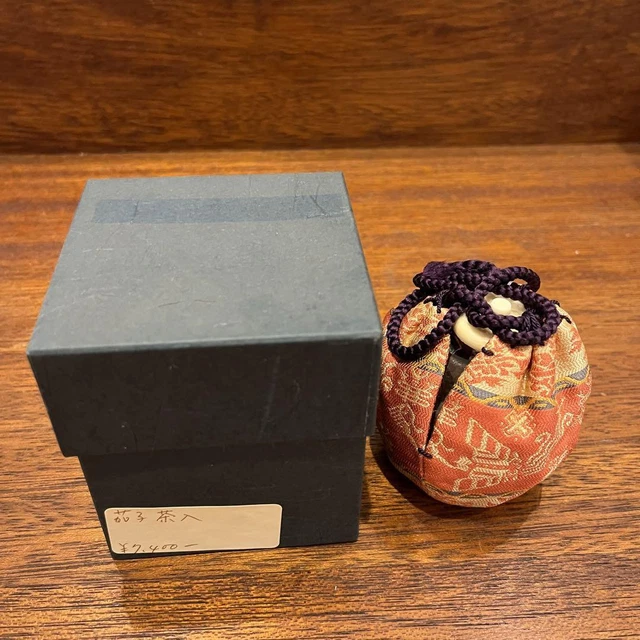 Tea Caddy Chaire Pottery Container Canister Japan U-0497