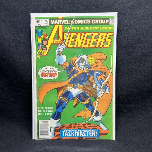 Marvel Comics Avengers #196 (1980) 1st Taskmaster / George Perez Art