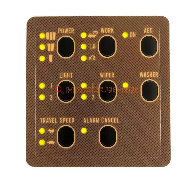 Strumento Display Pulsante Sticker Pellicola per Caterpillar CAT E312 320 330V1V2BCD