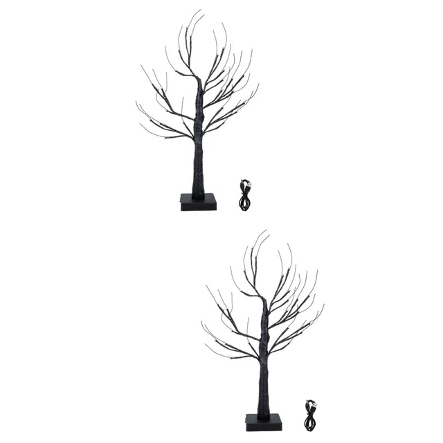 LED BIRCH TREE Lamp with Reusable Design Assorted Color Bedside Light £ ...