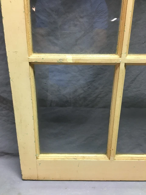 Single VTG 8 Lite Casement Cabinet Cupboard Window Door Yellow 20x50 1029-21B 8