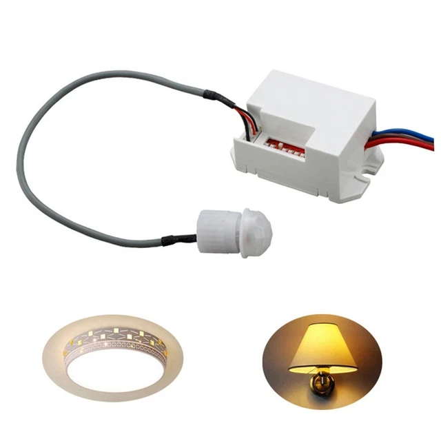 Detector de movimiento incorporado 12-24 V 360 � Automático para lámpara de inducción de luz