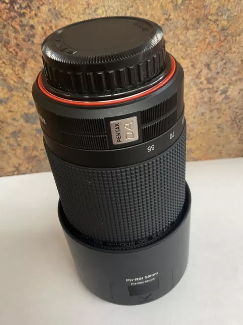 PENTAX telephoto zoom lens HD PENTAX-DA 55-300mmF4-5.8 ED WR