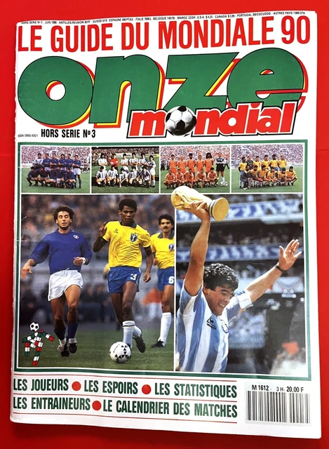 FOOTBALL ONZE MONDIAL HS n° 3 GUIDE COUPE DU MONDE MONDIALE