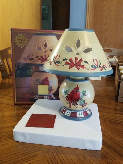 Lenox Winter Greetings Everyday Cardinal Candle Lamp Winter/Christmas Decor