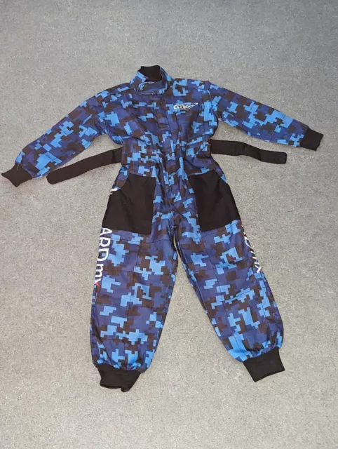 Kind Kinder Motocross Camouflage Rennanzug Overalls Overalls Quad Off Road blau Medium