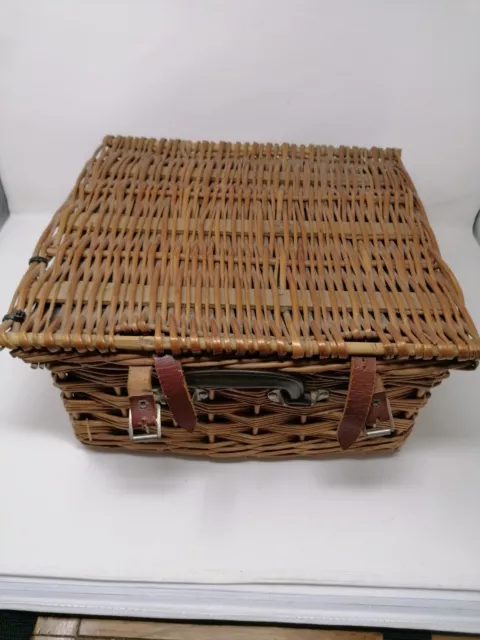 Vintage Brexton Whicker picnic basket