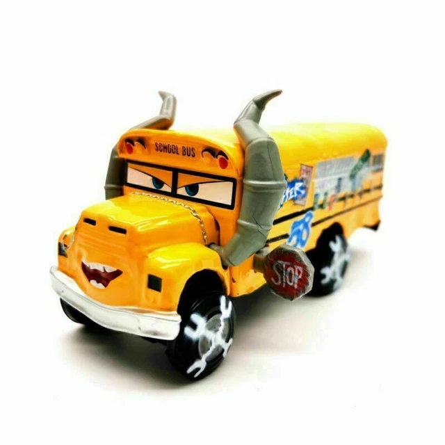 New Cars 3 Bus Fritter Yellow Car Thunder Hollow Car Crash Car Alloy Metal  Diecast Car Toy For Boy