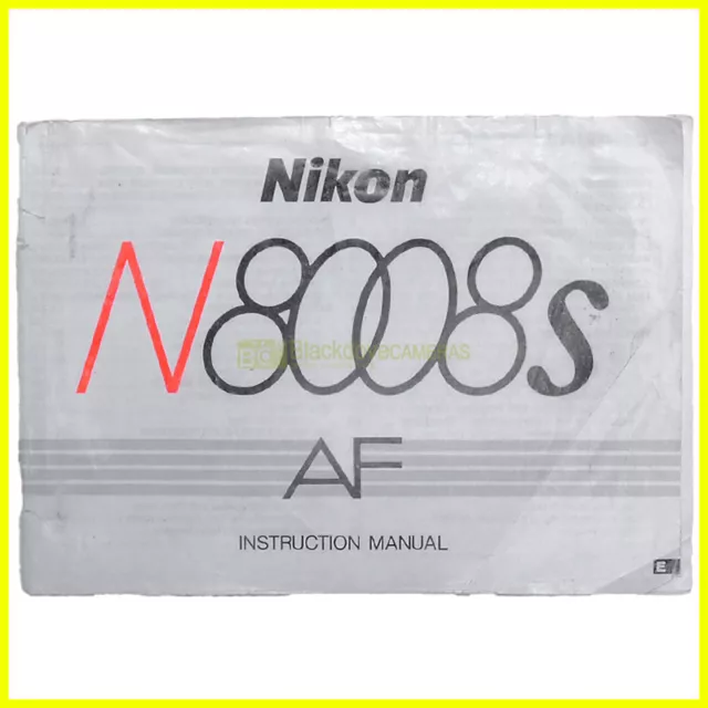 Nikon N8008s (F-801) camera instruction manual. User guide - english