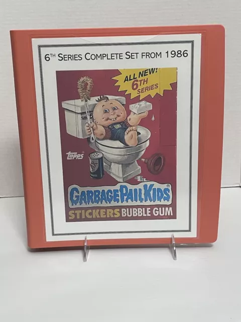 Garbage Pail Kids Series 6 Complete 88 Sticker Set Vintage 1986 Topps