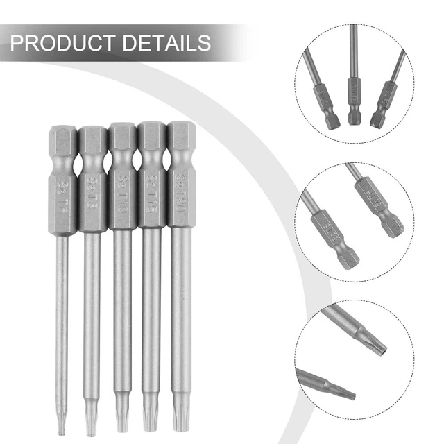 Set De 4 Embouts De Tournevis Professionnels | Torx, Hex, Fente, Phillips | Aimantés | Neuf