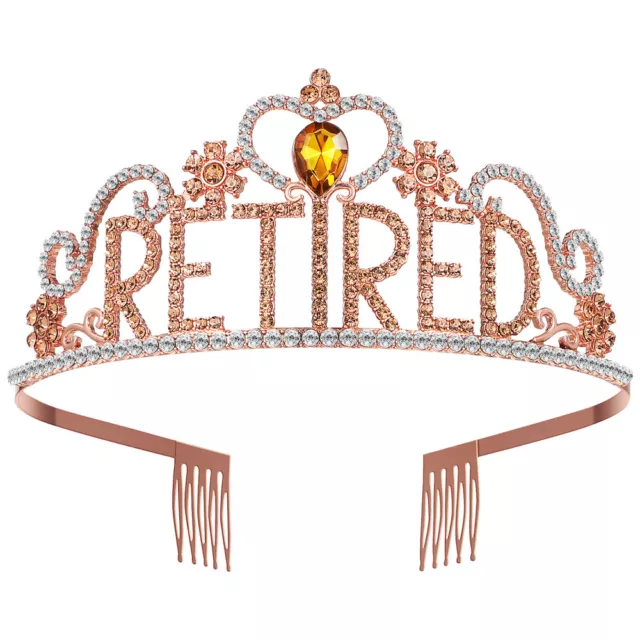 Retired Crown Sparkling Rhinestone Crystal Retired Tiara Retirement Party Decor