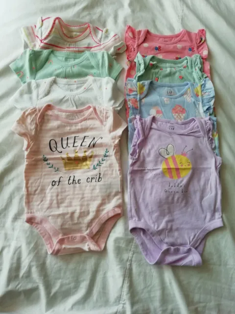 GAP Baby Girl Flutter Bodysuit 12-18 months Long short sleeve make your bundle