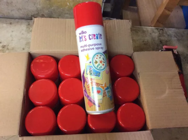 Colla spray adesiva 500 ml tappeto multiuso fai da te camper artigianale x12