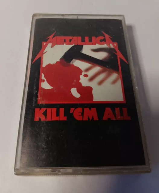 Metallica Kill 'Em All Cassette Tape Electra 60766-4 Thrash Heavy Metal 1983