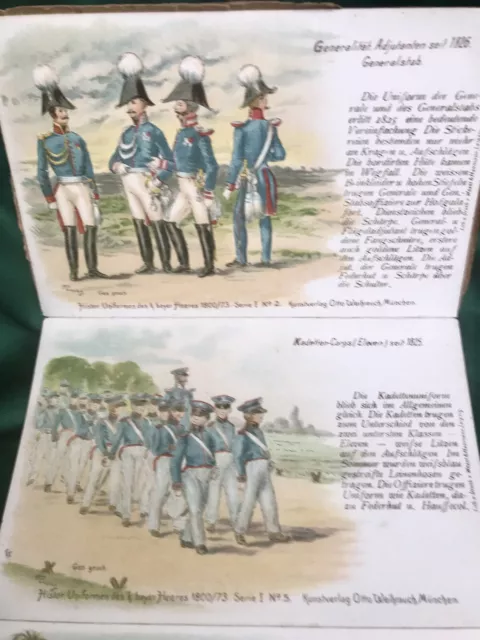 Königlich Bayerische Armee 1826-1848 Originale Chromolithografien 15 x Uniform