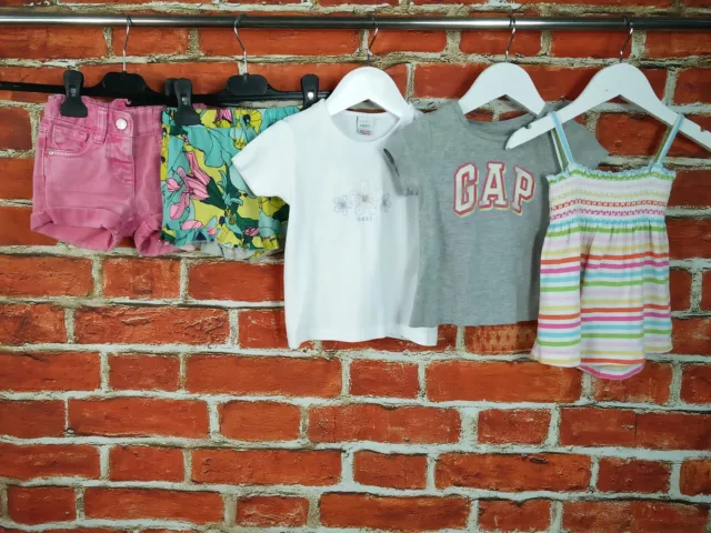 Baby Girl Bundle Age 12-18 Months Next Gap Cherokee Top T-Shirt Shorts Set 86Cm