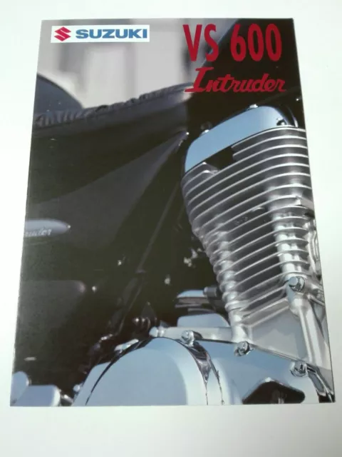 Prospectus Catalogue Brochure Moto Suzuki VS 600 Intruder 1996 Deutsche