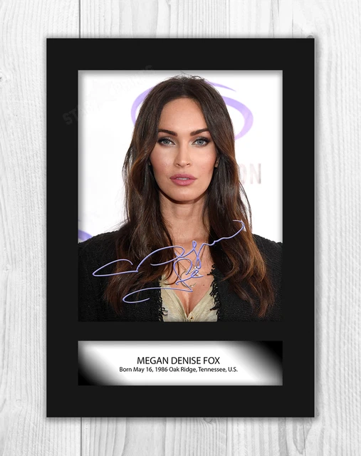 Photo Reproduite Signée De Megan Fox - Format A4 11x8 Pouces - #7 - Célébrité