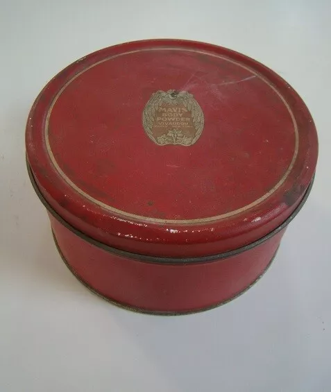 Vintage MAVIS BODY POWDER- VIVAUDOU- PARIS-NEW YORK TIN