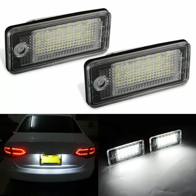 2X LED Kennzeichenbeleuchtung Nummernschild für Audi A3 8P A4 B6 A6 C6 4F A5 8T