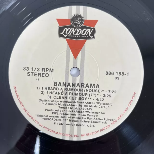 Bananarama - I Heard A Rumour vinilo, LP 1987 Londres - 886 188-1 2