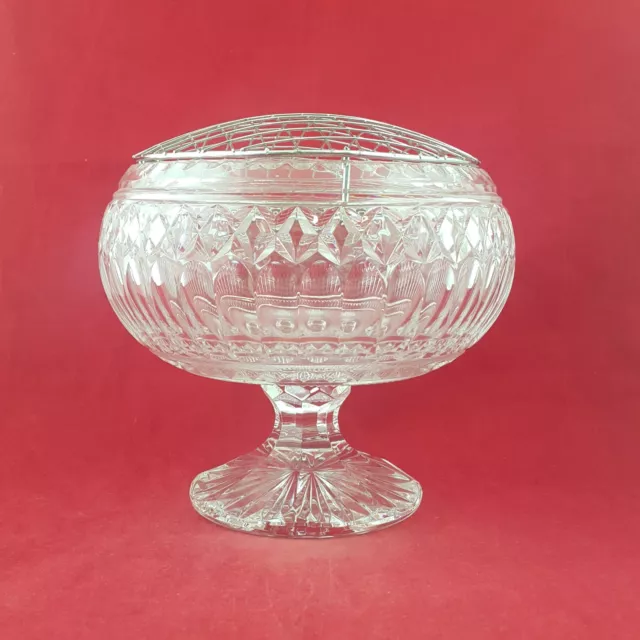 Royal Doulton Crystal Cut Glass Posy Bowl Vase - 84TF