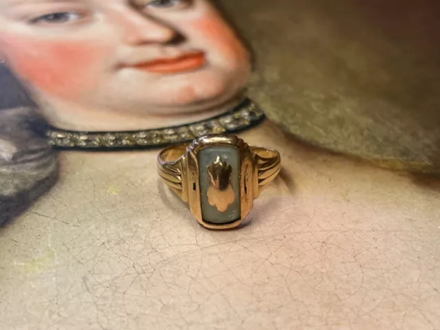 Wertvoller alter Vintage Art Deko 10 Karat Gold Ring tolles Design 2,75 Gramm