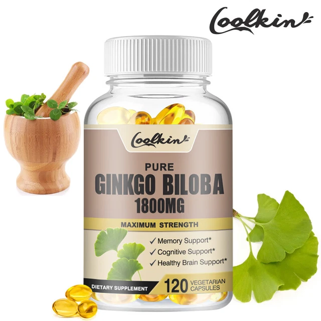 GINKGO BILOBA CAPSULES 1800mg Improve Memory, Enhance Cognitive
