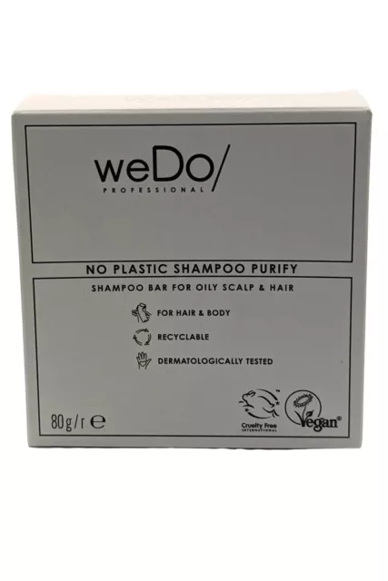 weDo Professional Barra de Champú 80g Purificador Cabello Graso No Plástico 2