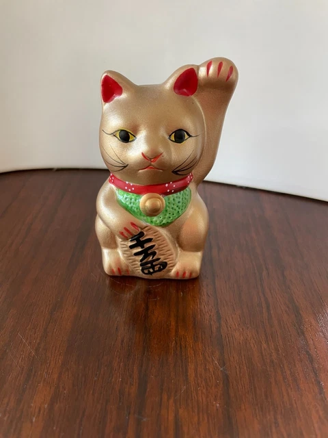 4" maneki neko lucky cat