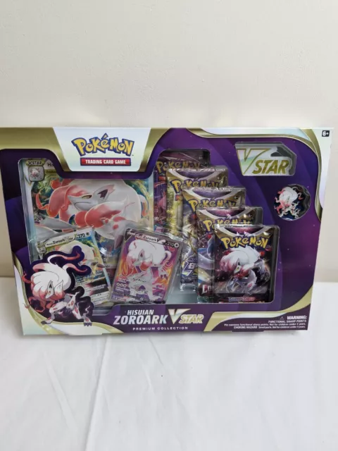 Pokemon TCG Hisuian Zoroark Vstar Premium Collection Box New Factory Sealed