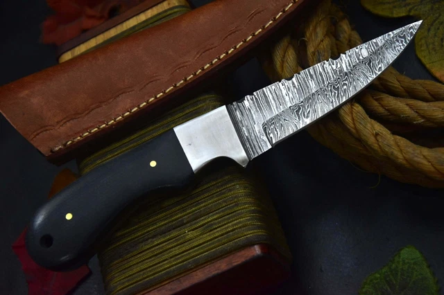 Custom 8.1"OAL Hand Forged Damascus Steel Hunting Knife Handmade (Q765-A) 3