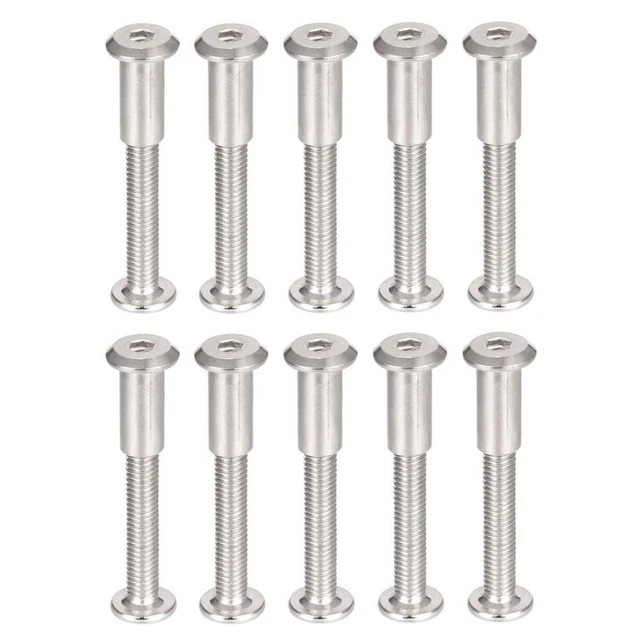 10 Sets M6 Rivet Socket Caps Belt Buckle Bolts  5/16" (8mm) Hole Dia