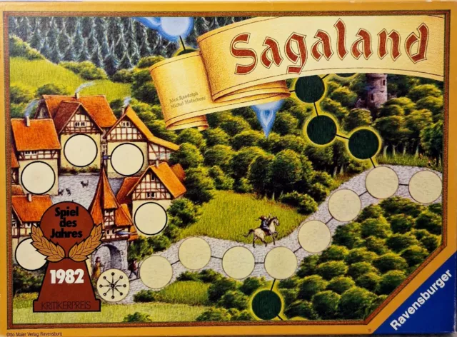 Sagaland Ravensburger Vintage  Brettspiel Spiel des Jahres 1981 Vollständig