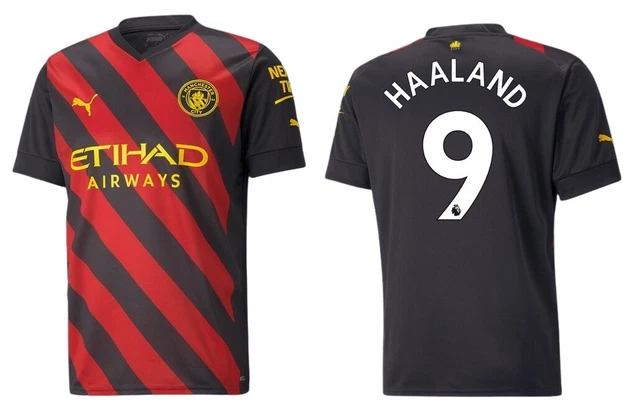 Maillot Manchester City 2022/2023 Domicile – #9 Haaland – Taille S – Puma – Occasion Très Bon état