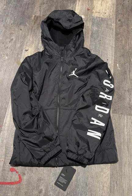 NIKE AIR JORDAN DRI FIT ZIP UP WINDBREAKER JACKET BLACK NEW W/ Tags