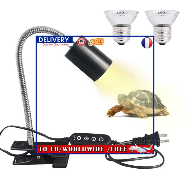 2pcs Turtle Sunbathing Lamp Reptiles Sun Lights E27 Heating Halogen Bulbs (120V)