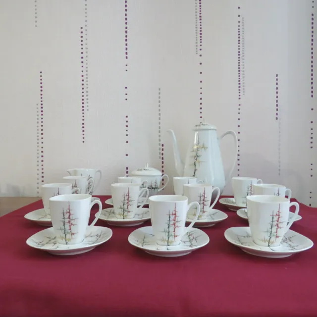 service a café  à moka 11 tasses  en porcelaine de limoges par Raynaud 2