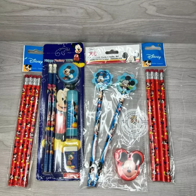 DISNEY Mickey Pencil Lot Pencils School Stationary Supplies Party Favors Gift