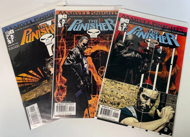 The Punisher comics 1-6 (2001) Marvel Knights -Garth Ennis & Steve Dillon