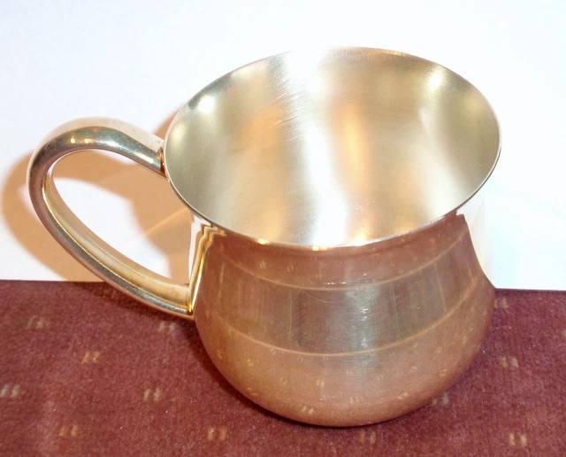 Vintage Lunt Sterling Silver Baby Cup 102, No Monogram, Shined up VERY WELL!
