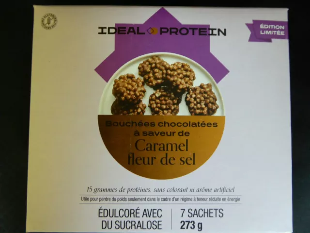 Ideal Protein  Salted Caramel   Chocolatey Clusters (2 Boxes Of 7)(B/B 2025/06)