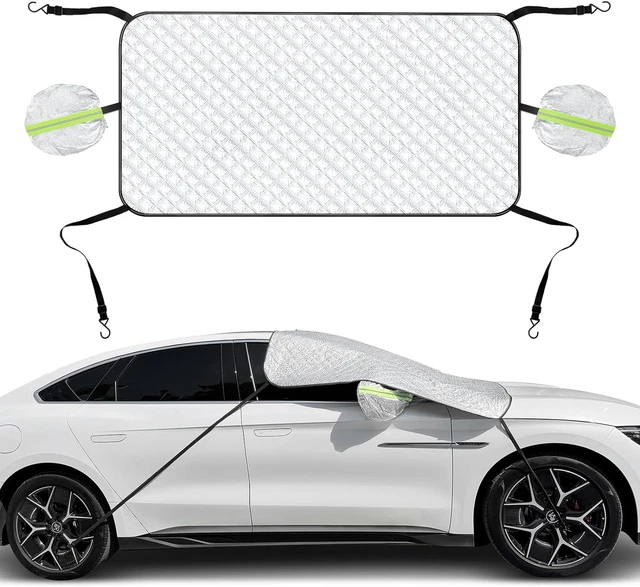 Ice and Snow Windshield Cover - 4-Layer Protection, Strong Design, Fixed on Tire