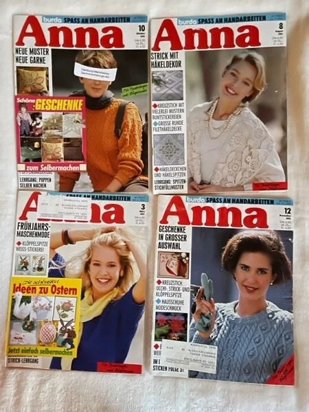Konvolut: Anna 4 Hefte  Burda Spass an Handarbeiten (5)