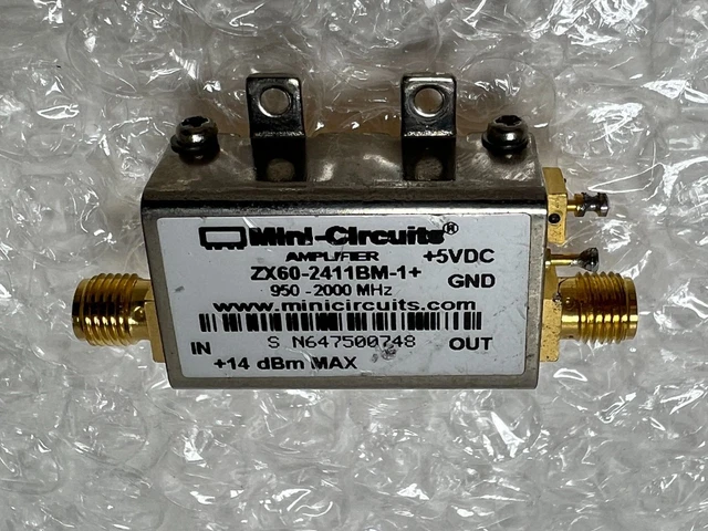 Mini-Circuits ZX60-2411BM-S+ High Linearity Amplifier 800-2400 MHz 50Ω SMA