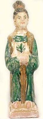 Ming China Sancai Statuette w/ Cabbage Antique 15thC Glazed Multi-Color Funerary
